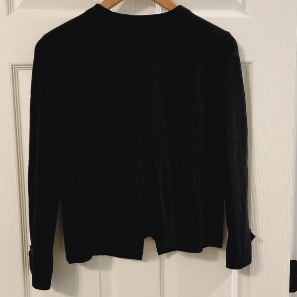 Anthropologie 3/4 sleeve Black Cardigan Size S - Picture 10 of 11